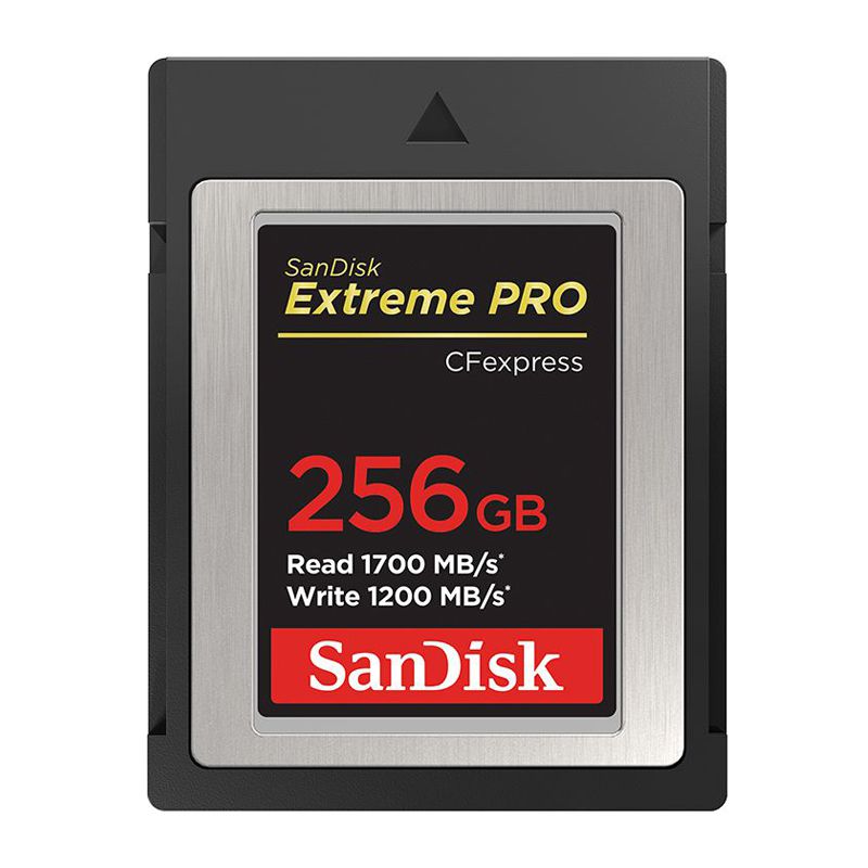 閃迪 256GB CF存儲卡 4K 至尊超極速版單反相機內存卡 讀速1700MB/s 寫速1200MB/s